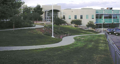 South side of Columbine High School, present-day