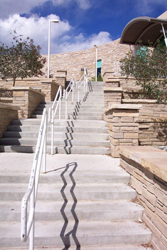 Columbine High School's new library exterior stairs