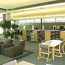 Interior of Columbine's new library