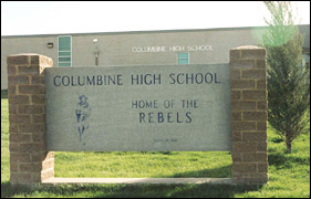 Columbine High School sign