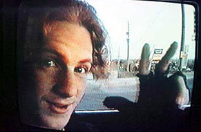 Dylan in his car as seen in a home video