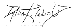 Dylan Klebold's signature
