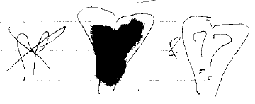 Hearts drawn by Dylan Klebold