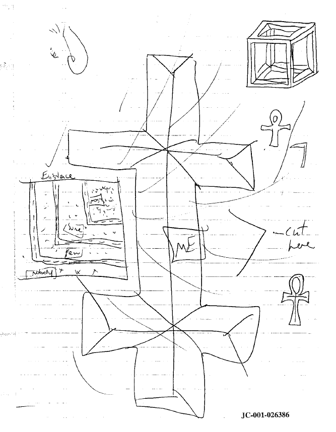 Drawing found in Dylan Klebold's journal