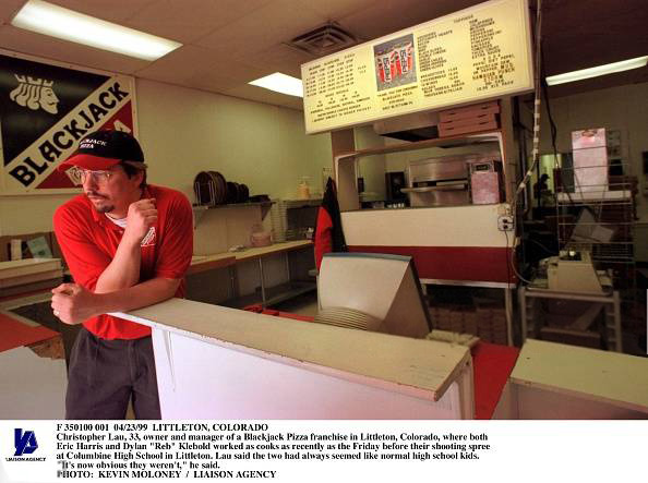 Chris lau at Blackjack Pizza where Dylan Klebold and Eric Harris worked