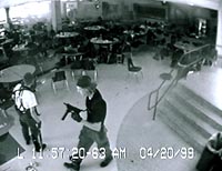 Eric and Dylan regroup in the cafeteria