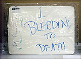 1 Bleeding to Death sign