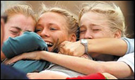 Columbine students shed tears of joy